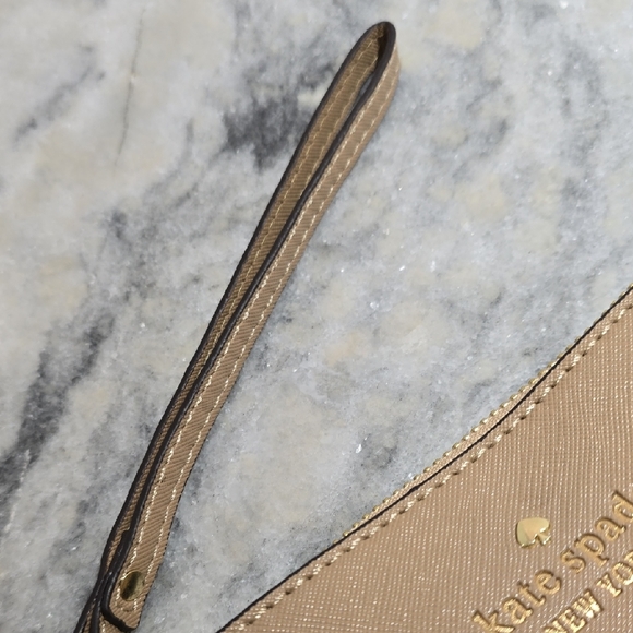 Kate Spade Beige Wristlet with Strap - Picture 8 of 9
